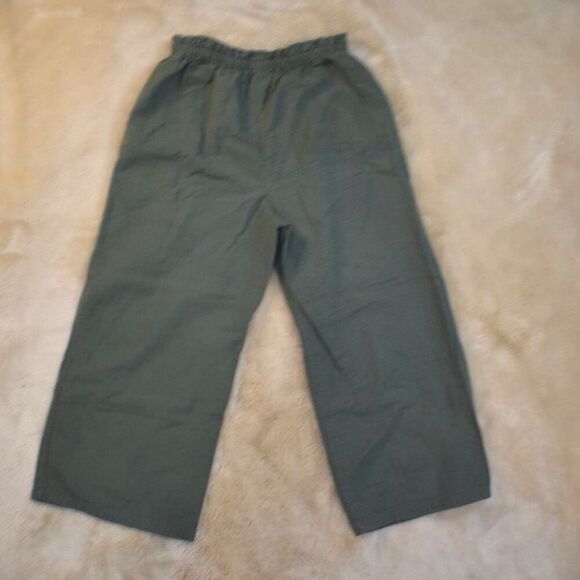 BP Cotton Cropped Wide Leg Pants Sz S Highrise High Waist Lightweight Pull On - Picture 7 of 8